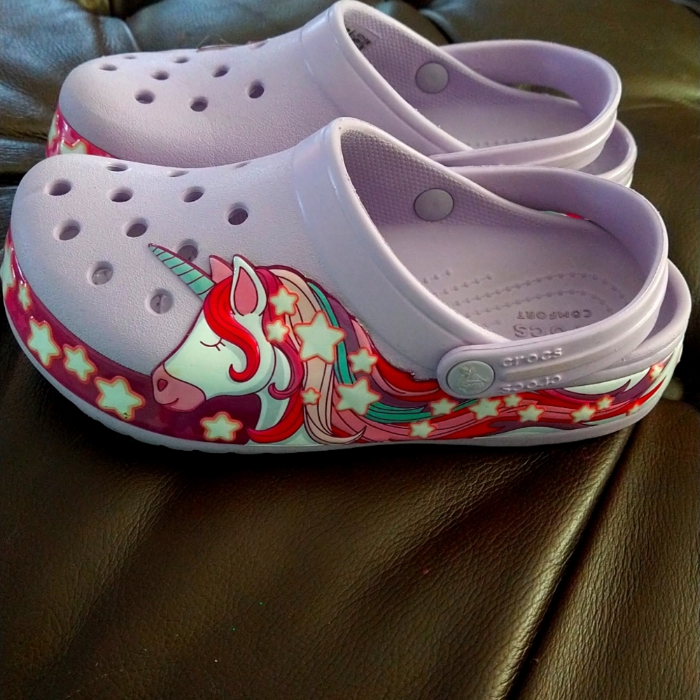 Unicorn Crocs size c 12
